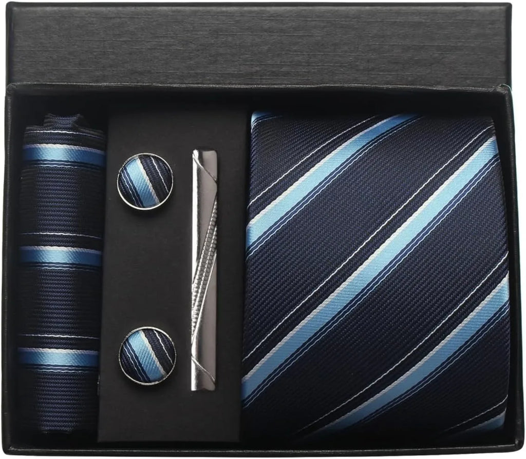 Men's Silk Plaid Tie Set