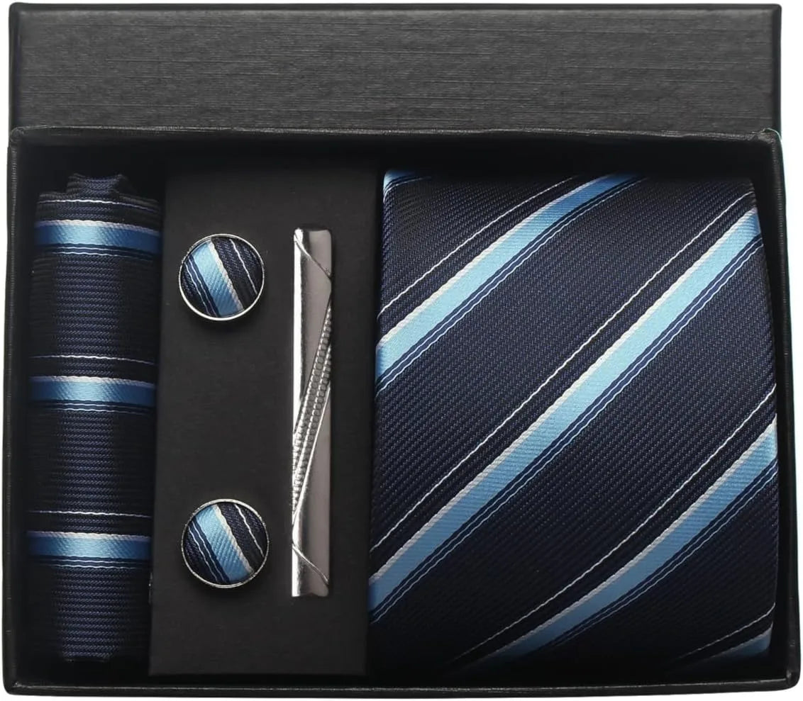Men's Silk Plaid Tie Set