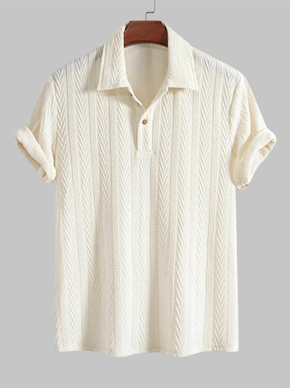 Men's Casual Polo Neck T-Shirt