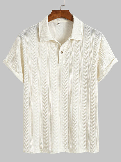 Men's Casual Polo Neck T-Shirt
