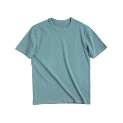 Maden Men's Vintage Heavyweight 300g T-Shirt Solid Color 100% Cotton Crewneck T-shirts White Classic Unisex Short Sleeve Tees