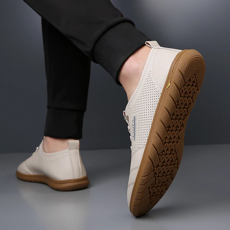 Breathable Men's Shoes, Fashion Leather Non-Slip,