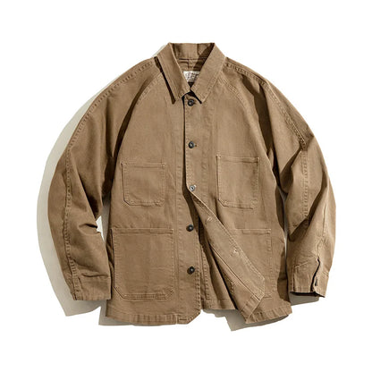 Maden Men's Casual 4-Pocket Jacket