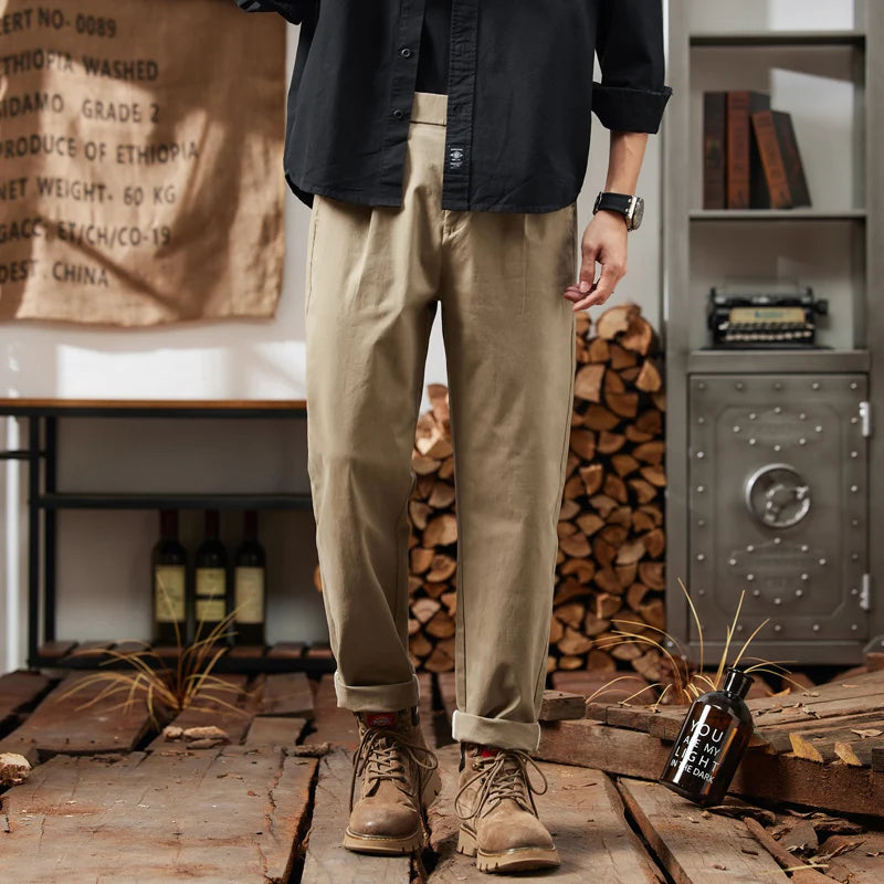 Men's Cargo Pants with Elastic Waistband