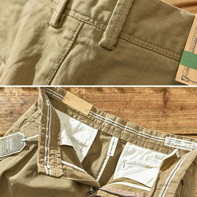 Men's Pure Cotton Cargo Pants