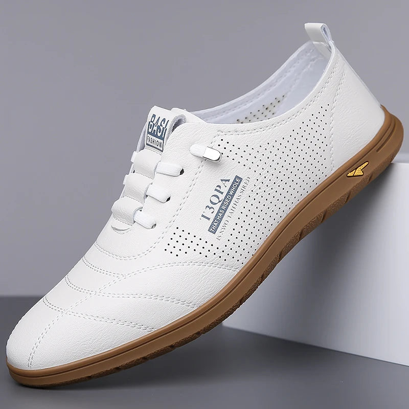 Breathable Men's Shoes, Fashion Leather Non-Slip,