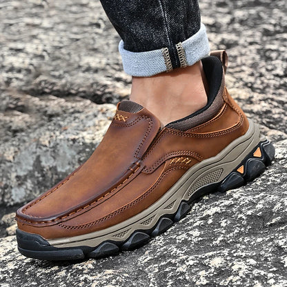 Men's Casual Shoes Cowhide Loafers Slip-On