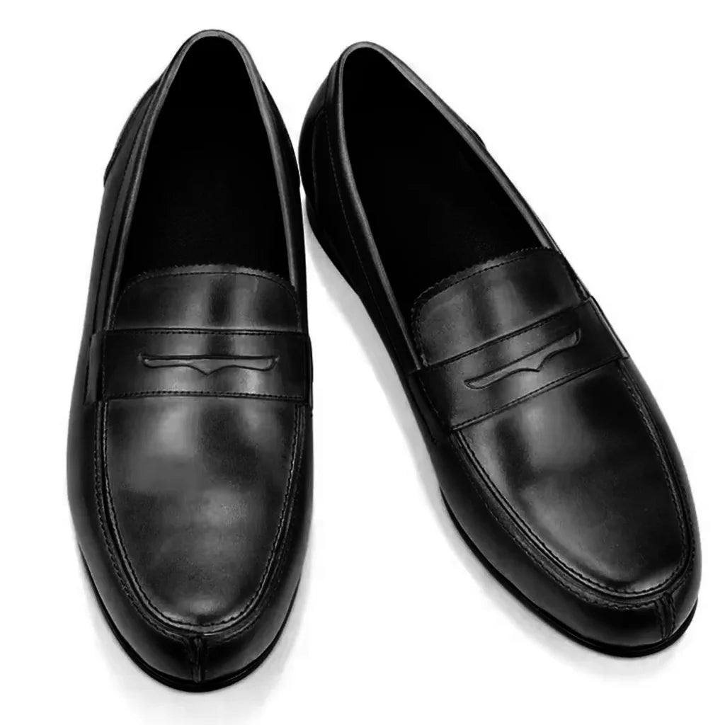 Driving Shoes Men's Loafer For Business Casual Daily Work Genuine Leather Elegant Finish Comfortable Handmade Blue Shoe New