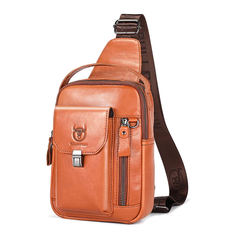 Genuine Leather Men's Shoulder Bag
