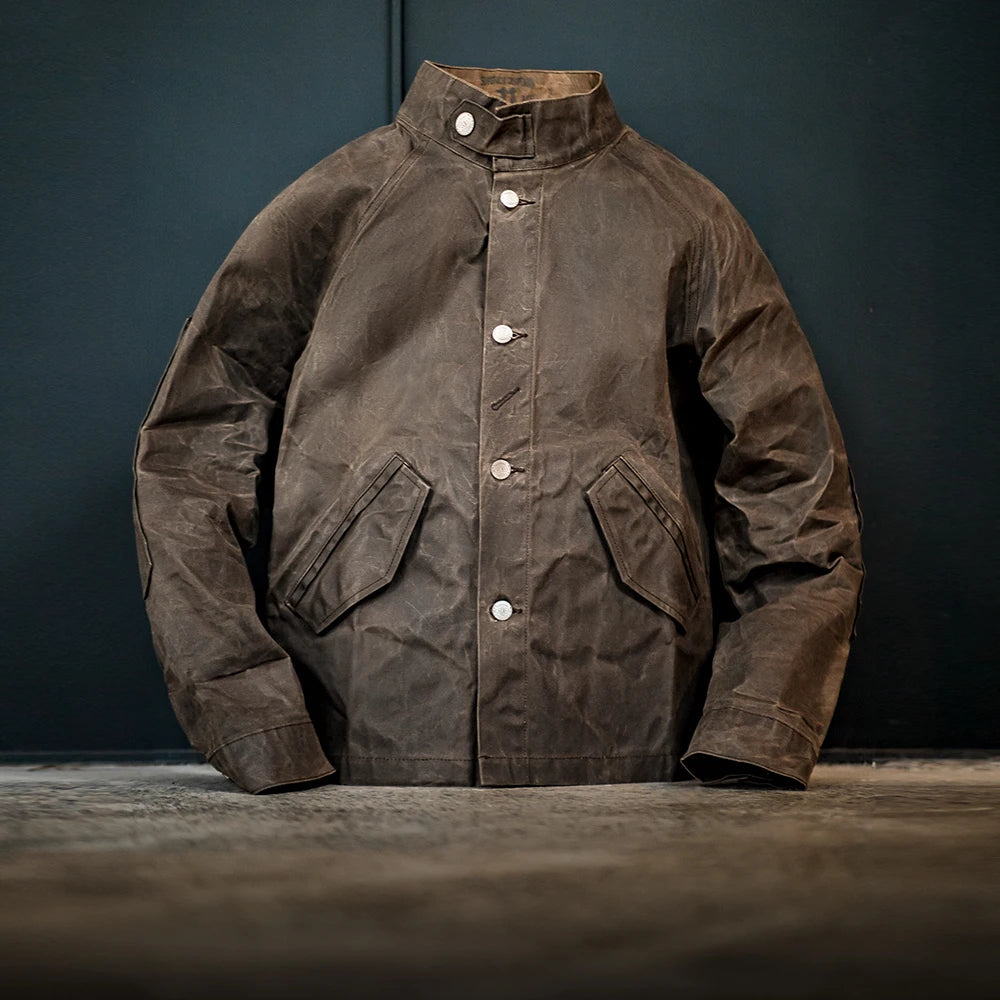 Maden Vintage High Collar Waterproof Jacket