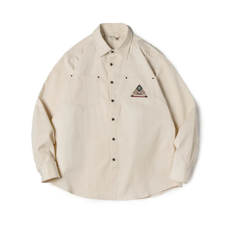 Maden Navajo Totem Print Long Sleeve Shirt