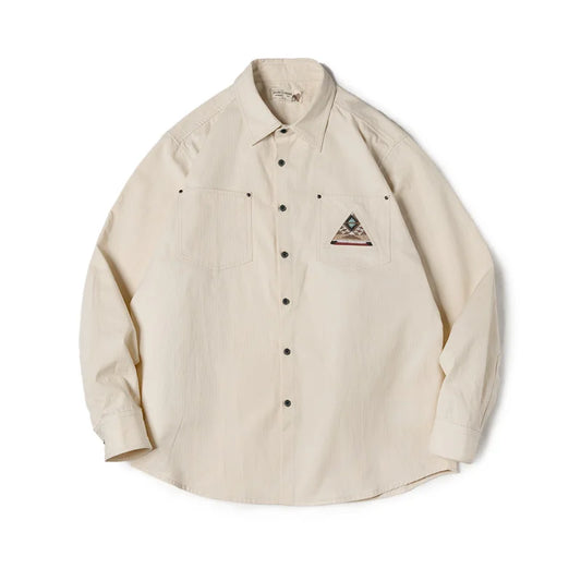 Maden Navajo Totem Print Long Sleeve Shirt