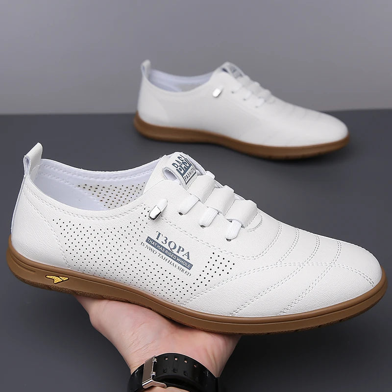 Breathable Men's Shoes, Fashion Leather Non-Slip,