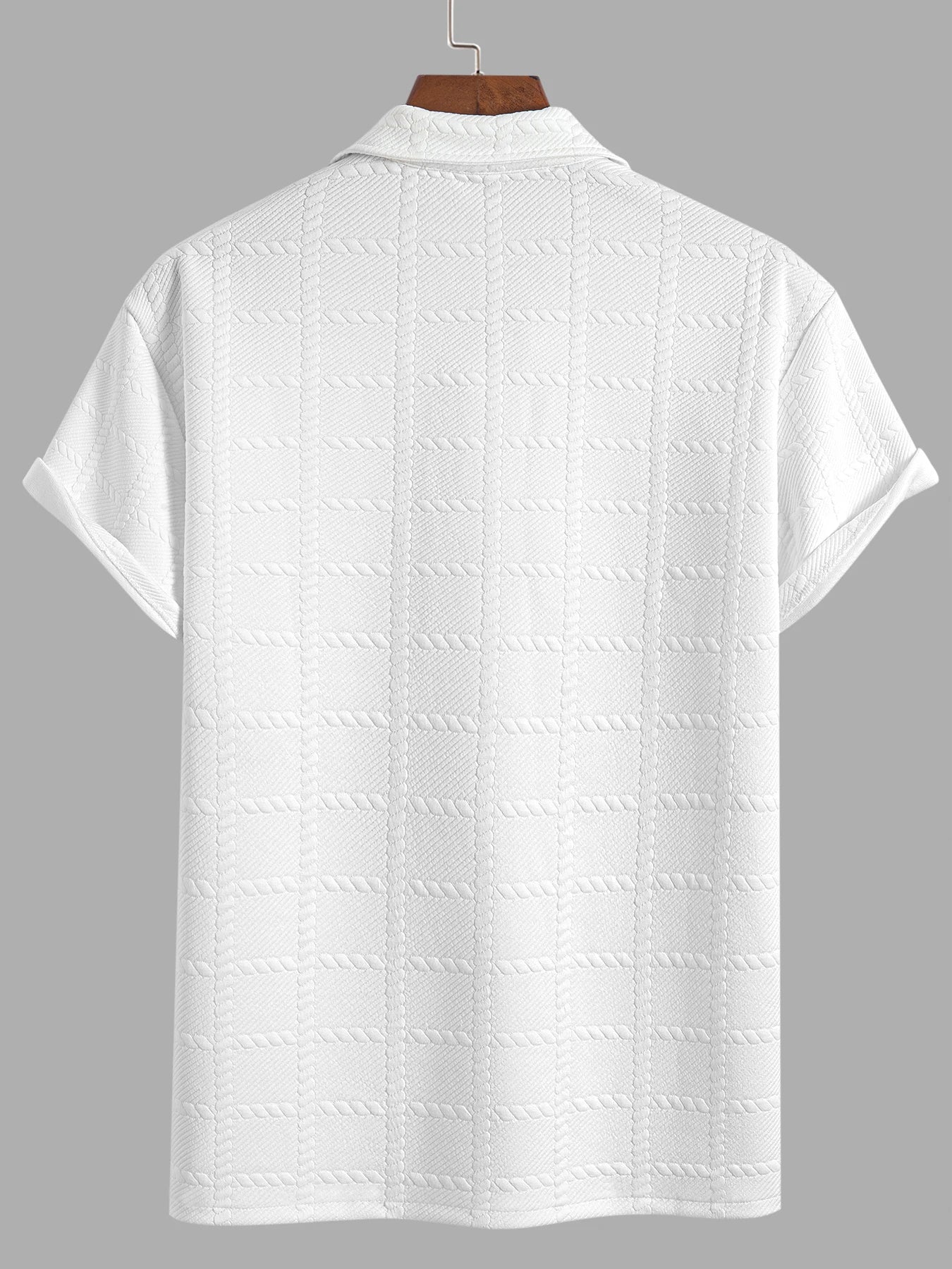 Men's Short Sleeve Knitted Polo Shirt