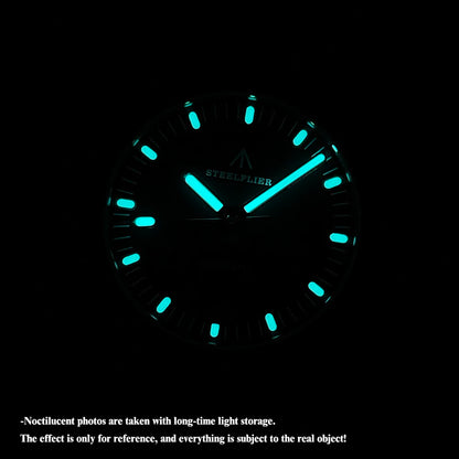 Superluminous Steel Bezel Wristwatch, Waterproof