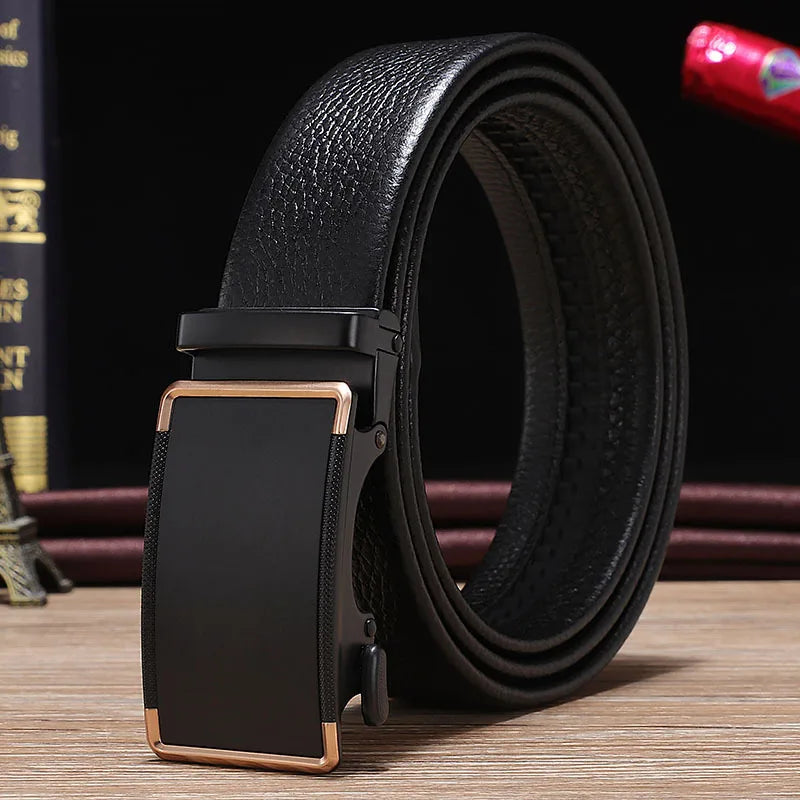 Men's Alloy Belts with Automatic Buckle