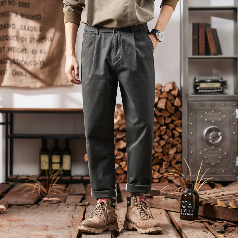 Men's Cargo Pants with Elastic Waistband