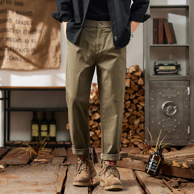 Men's Cargo Pants with Elastic Waistband