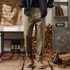 Men's Cargo Pants with Elastic Waistband