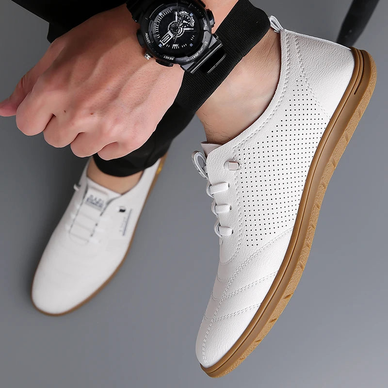 Breathable Men's Shoes, Fashion Leather Non-Slip,