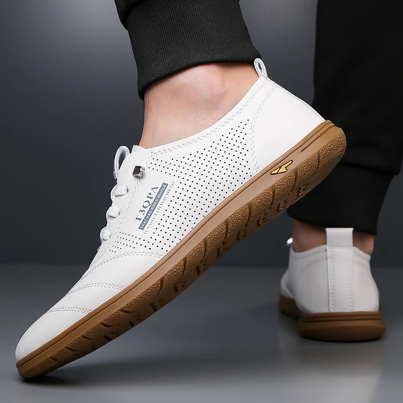 Breathable Men's Shoes, Fashion Leather Non-Slip,
