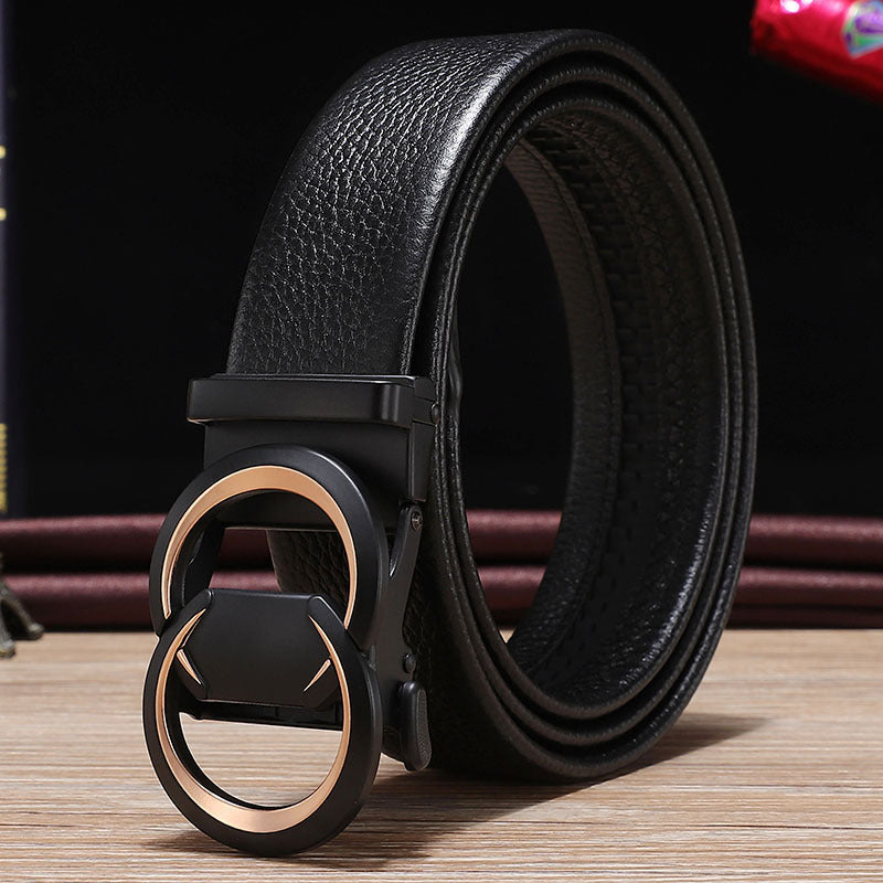 Men's Alloy Belts with Automatic Buckle