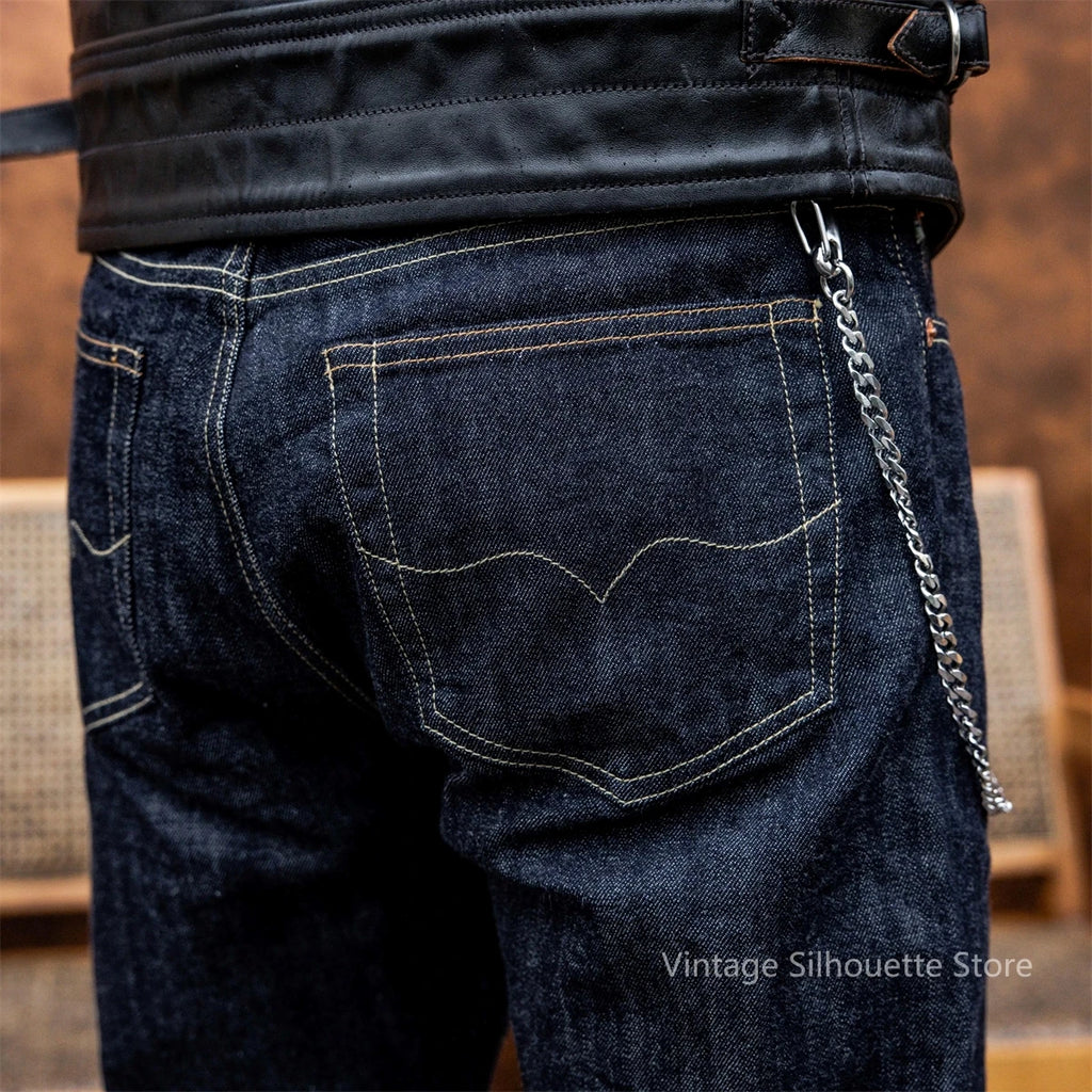 Red Tornado 11.5oz Selvedge Denim Jeans SD107-0002 Slim Straight Fit Summer Amekaji Pants Men