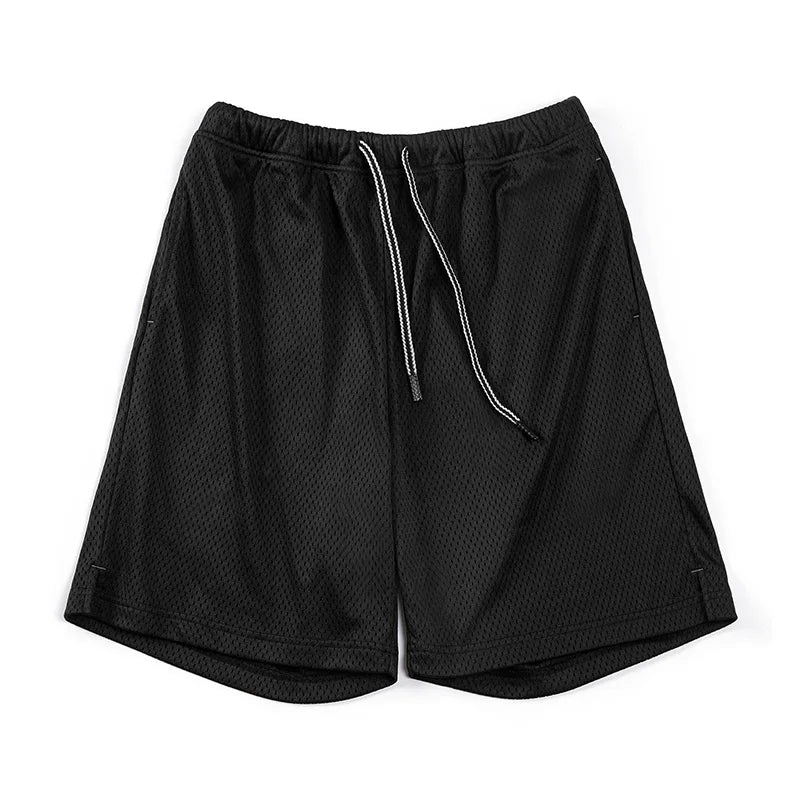 Maden Vintage Mesh Breathable Athletic Shorts for Men Loose Training Sports Basketball Short Pants Summer Gym Shorts Sportswear