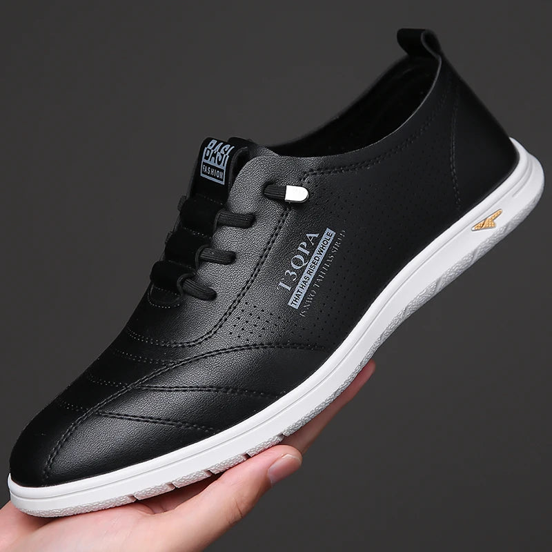 Breathable Men's Shoes, Fashion Leather Non-Slip,