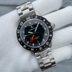 Superluminous Steel Bezel Wristwatch, Waterproof