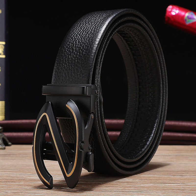 Men's Alloy Belts with Automatic Buckle