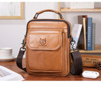 7.9 inch genuine leather shoulder bag