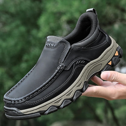 Men's Casual Shoes Cowhide Loafers Slip-On