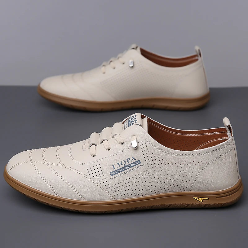 Breathable Men's Shoes, Fashion Leather Non-Slip,