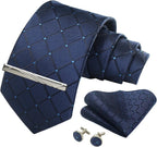 Men's Silk Plaid Tie Set