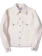 Red Tornado Type III Trucker Jacket 557XX White Selvedge Denim Short Mens Outerwear Slim Fit