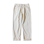 Red Tornado 55501 White Relaxed Straight Men's Jeans Rugged Style 14oz Selvedge Denim Pants