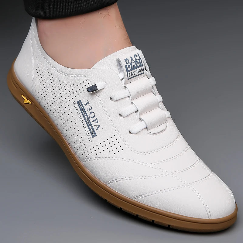 Breathable Men's Shoes, Fashion Leather Non-Slip,