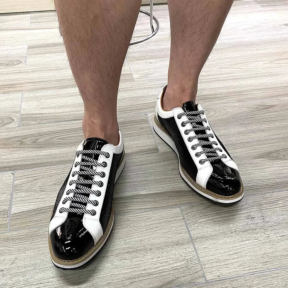 Luxury Men's Shoes, Patent Leather.