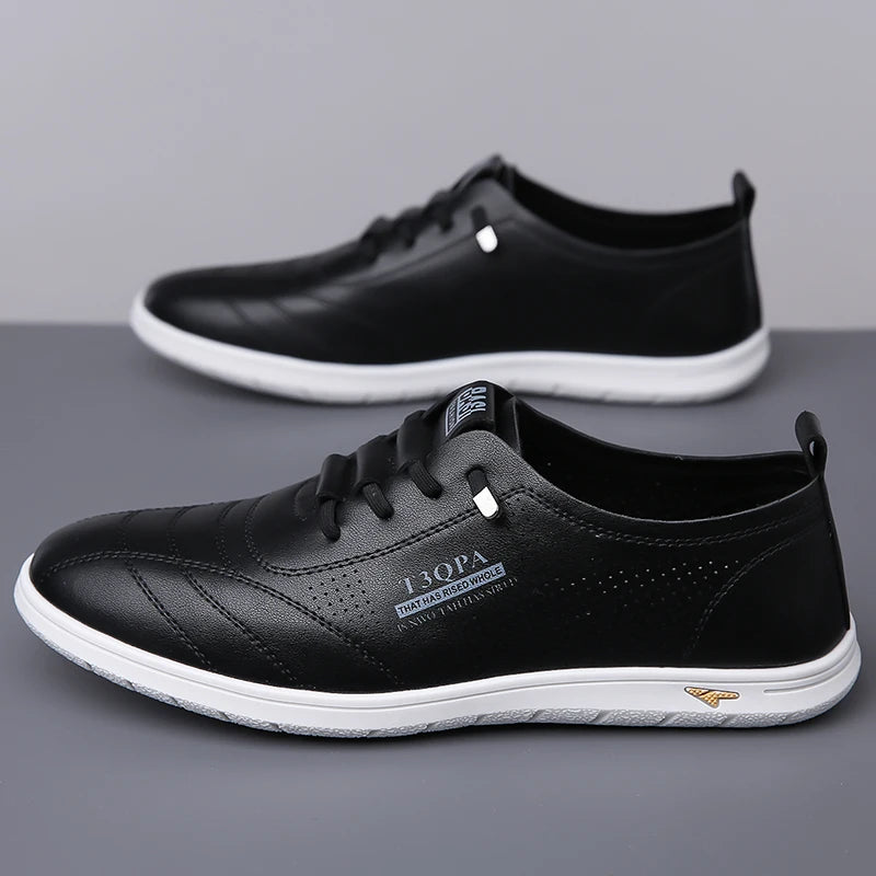 Breathable Men's Shoes, Fashion Leather Non-Slip,