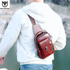 Genuine Leather Men's Shoulder Bag