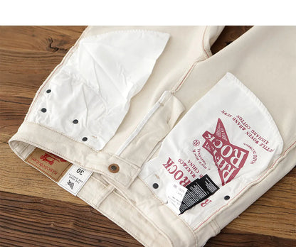 New Men's Microelastic Spring and Autumn Jeans
