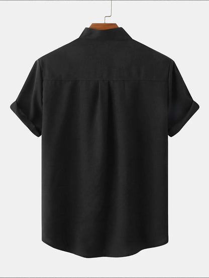 Men's Casual Cotton and Linen T-Shirt