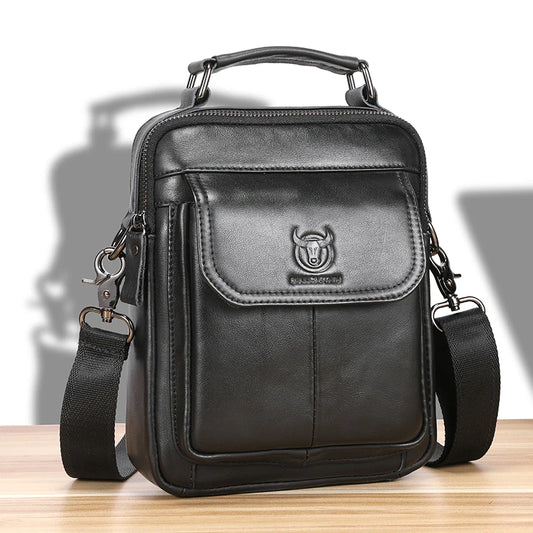 7.9 inch genuine leather shoulder bag
