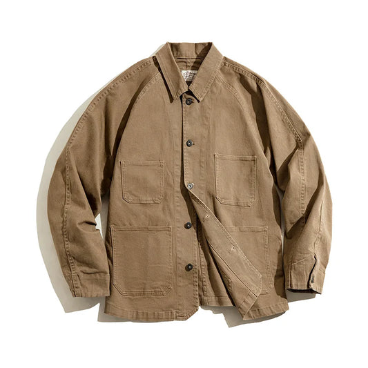 Maden Men's Casual 4-Pocket Jacket