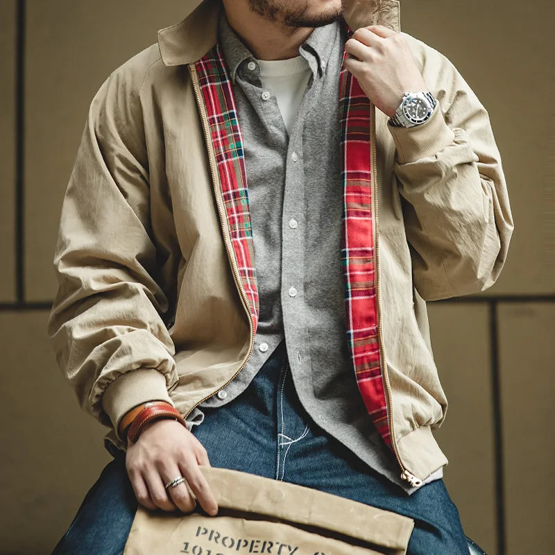 Maden Men's American Vintage Jackets Coat Men Retro Work Jackets Casual Pullovers Male Jacket Tops 2023 Autumn