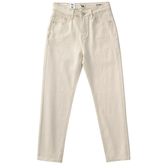 New Men's Microelastic Spring and Autumn Jeans