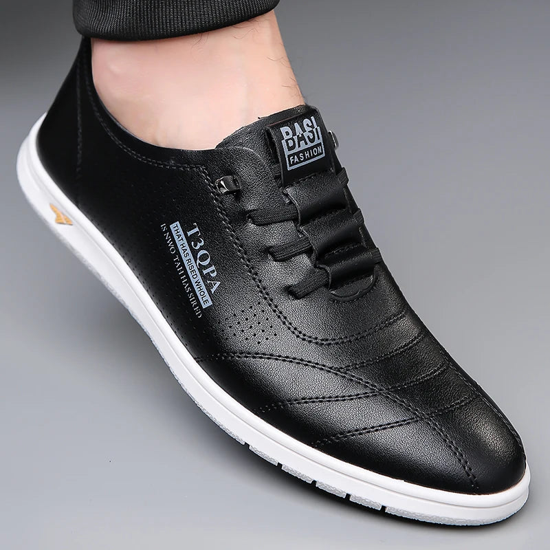 Breathable Men's Shoes, Fashion Leather Non-Slip,