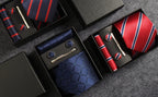 Men's Silk Plaid Tie Set