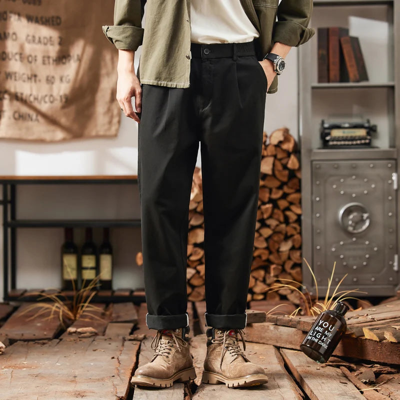 Men's Cargo Pants with Elastic Waistband